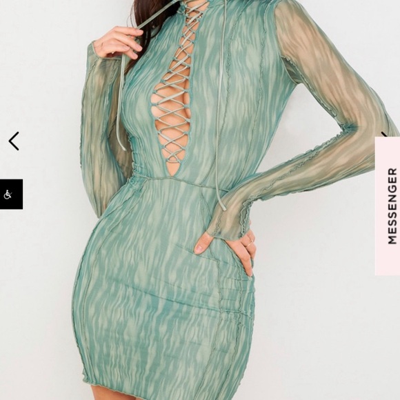 House of CB dylan dress - tie up mini dress - Picture 3 of 5